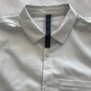 Lululemon men button up, can be dressed up or down. Jeans, dress pants or shorts
